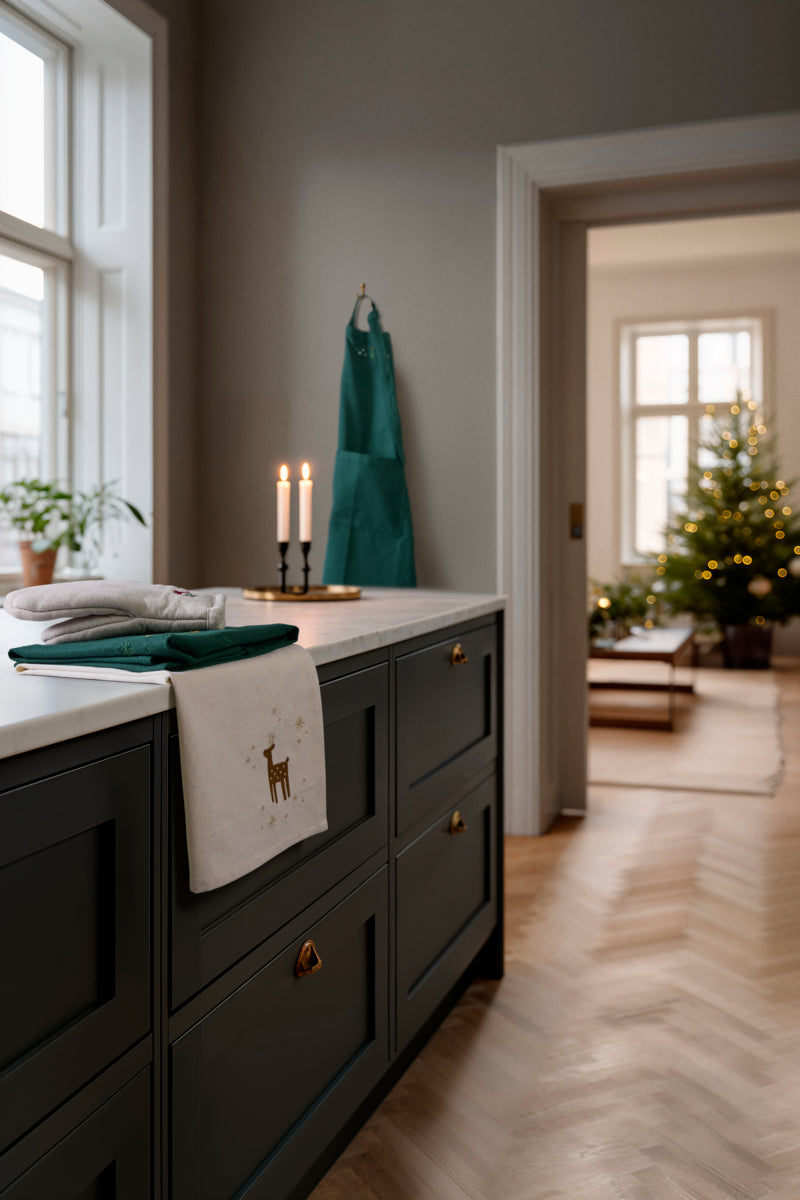Christmas Fable Viskestykke 50x70 cm grøn