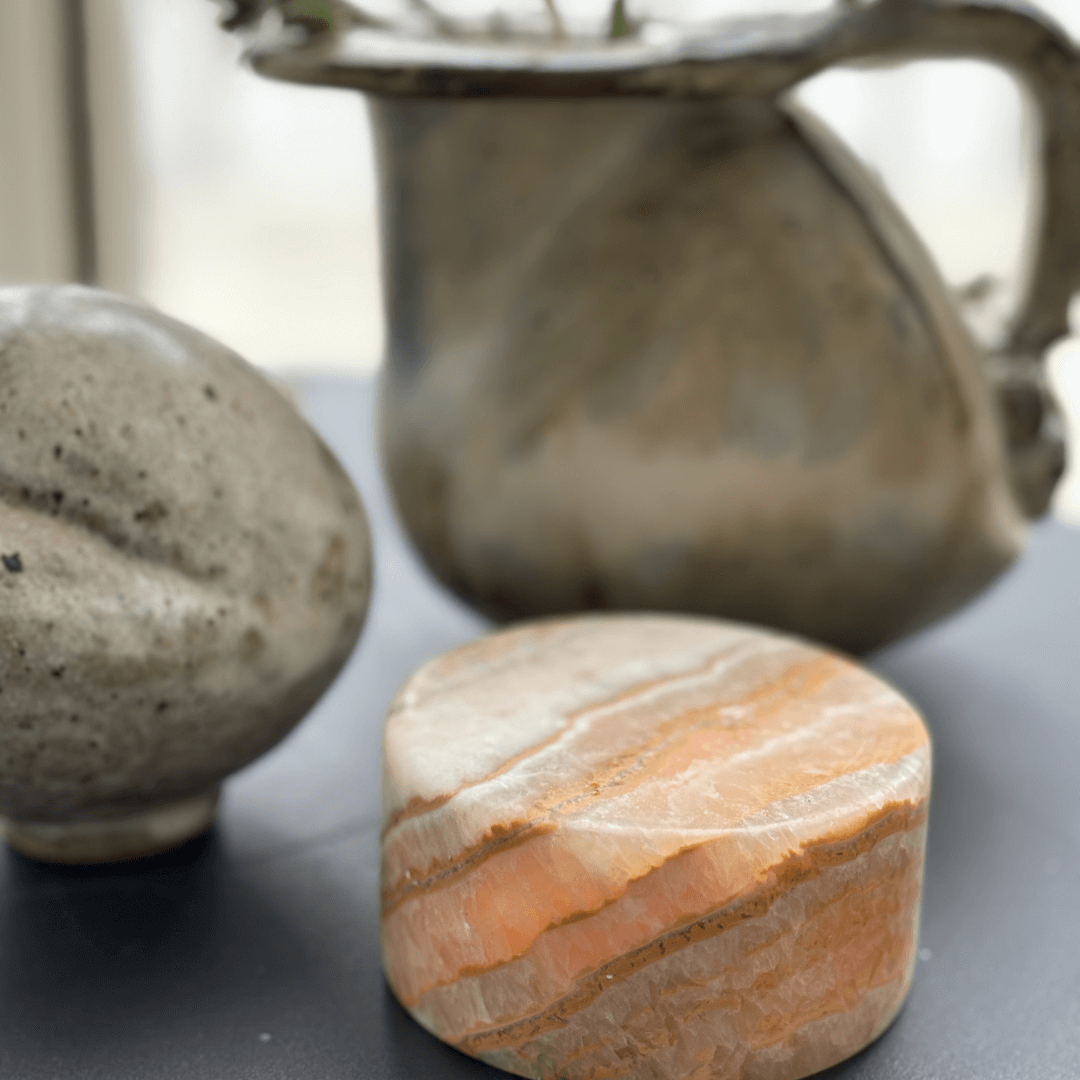 Marmor bordlys – Golden Collection